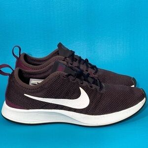 NIKE Dualtone Racer Port Women's Running Shoes 917682-604 Wine-Bordeaux Size 6.5
